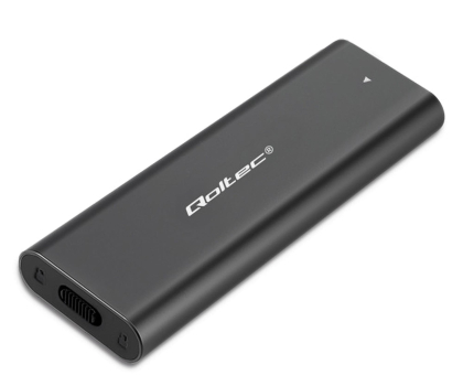 Akcesoria do dysków QOLTEC Obudowa | kieszeń do dysków M.2 SSD | NVME | PCI-E | USB typ C 50312
